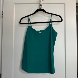 J.Crew Factory scallop edge cami